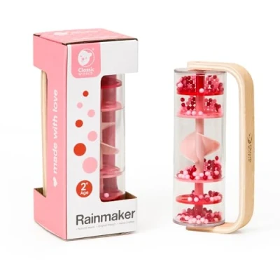 Image of Classic World Rainmaker Baby Toy Sensory Toys Learning and Development Auditory Instrument for 2+ Year Olds Ideal Christmas Stocking Filler, Red