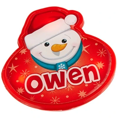 Image of John Hinde Owen My Name Flashing Badge
