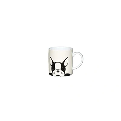 Image of KitchenCraft French Bulldog Porcelain Espresso Mug