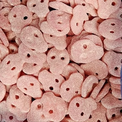 Image of Sour Strawberry Skulls 700g Re Sealable Pouch by The Gourmet Sweet Company