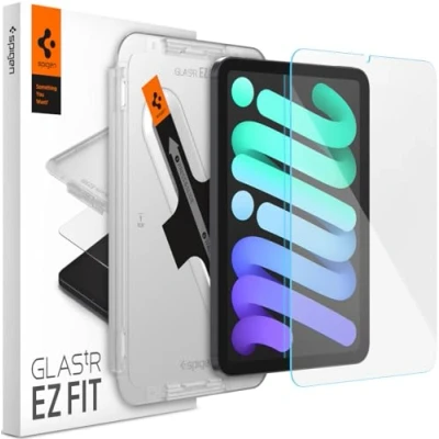 Image of Spigen Glas.tR EZ Fit Tempered Glass Screen Protector for iPad mini 7 (2024), 6 (2021), 8.3 inch 1 Pack