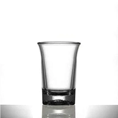 Image of Plastic Shot Glass 24 Pack 25ml Reuse 1000 Times Catering Quality Glassware Virtually Unbreakable Tough Polycarbonate Made in The UK by BBP