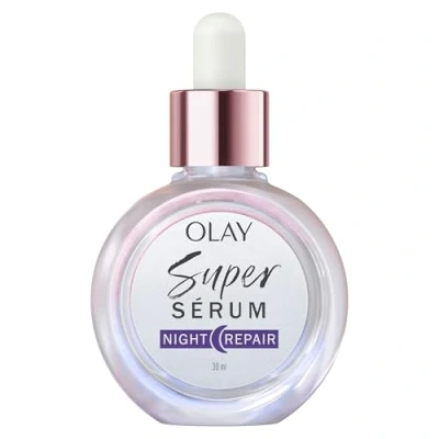 Image of Olay Super Srum Night Repair 5 in 1 Benefits, Hydrating Face Serum 30ml. Pro Vitamin B5
