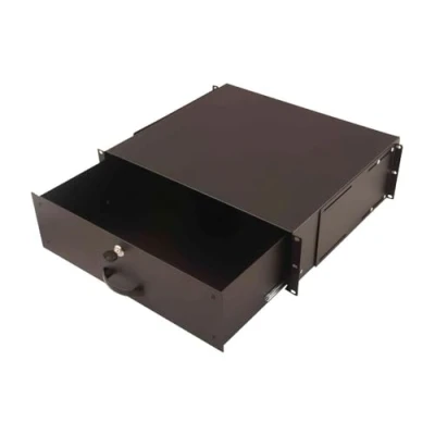 Image of DIGITUS document tray &amp; keyboard 19 inch 3U front rear mounting variable installation depth for network cabinets server racks lockable black