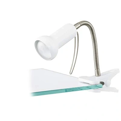 Image of Eglo Fabio clamp Light, Steel, E14, 40 W, White, Silver