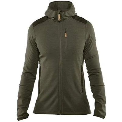 Image of Fjallraven Men&#039;s Keb Fleece Hoodie M Sweatshirt, Green, XXL UK