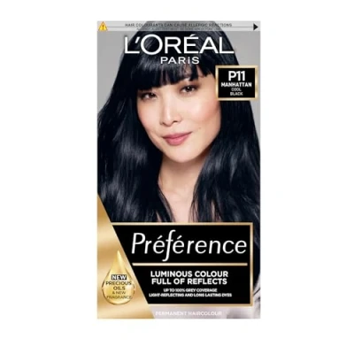 Image of L&#039;Oreal Paris Preference Hair Dye, Long Lasting, Luminous Permanent Colour, P11 Manhattan