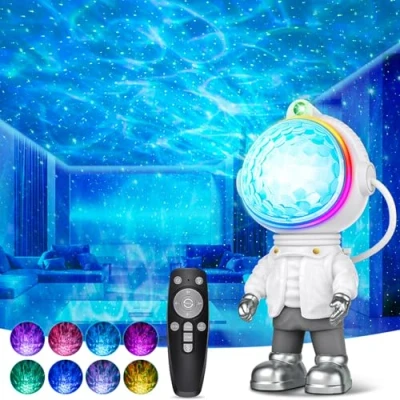 Image of Star Projector Galaxy Night Light Astronaut Nebula Starlight Projectors for Bedroom Starry Lamp with Remote Control Bluetooth Ocean Wave Home Room