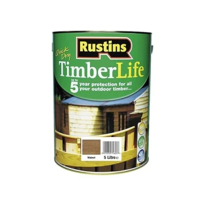 Image of Rustins TLWA5000 Timberlife Walnut, Brown, 5l