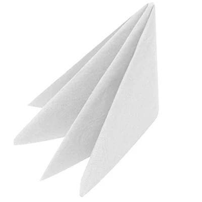 Image of Swantex AJS340 WT Dinner Napkin, 3 Ply, 40 cm Length, White (Pack of 1000)