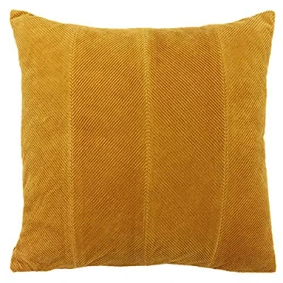Image of Furn Jagger Feather Filled Cushion, Ochre Yellow