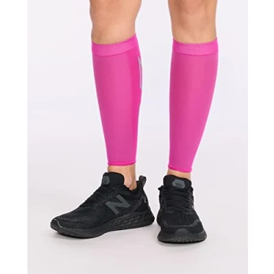 Image of 2XU Unisex Compression Calf Sleeves UA5458b, Magenta/Light Grey