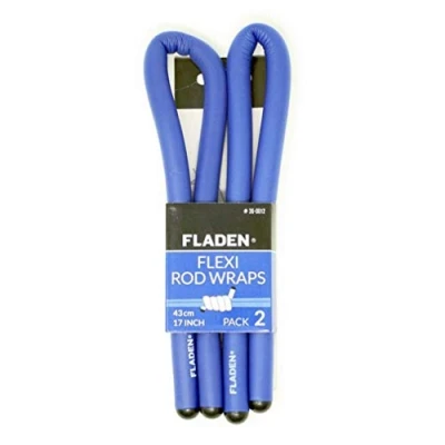 Image of FLADEN fishing 2 Pack of 43cm x 13mm Rod Protection FLEXI WRAPS Anti Rub for Storing All types Rods Sea, Carp and Coarse Other Multi Home Uses [36 0012]