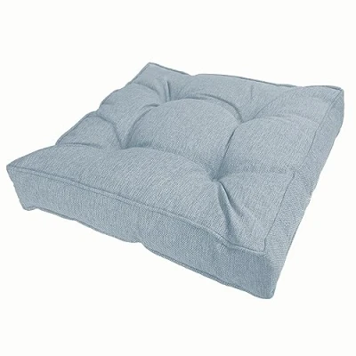 Image of POKAR Garden Cushions Patio Chair Rattan Outdoor Furniture Cushion Bench Sofa Pallet Pillow 70x70x10 cm, Blue