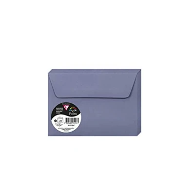 Image of Clairefontaine Ref 5296C Pollen Adhesive Envelopes (Pack of 20) C6 Sized, 120gsm Paper, Printer Compatible, Acid Free, Strip for Easy Seal Forget me Not Blue