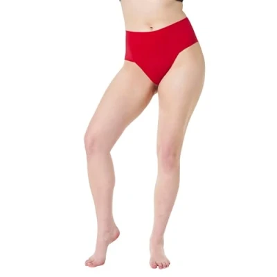 Image of Spanx Womens Undie tectable Thong Underwear, Red Pop, L UK