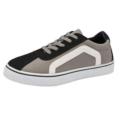 Image of DUNLOP Women&#039;s Brookland Casual Lace Up Sneakers Pumps (Ezra Grey, Numeric_6)
