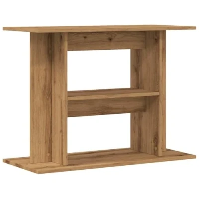 Image of vidaXL aquarium stand/artisan oak fish tank table sleek engineered wood display/storage unit for home decor 80x35x60 cm