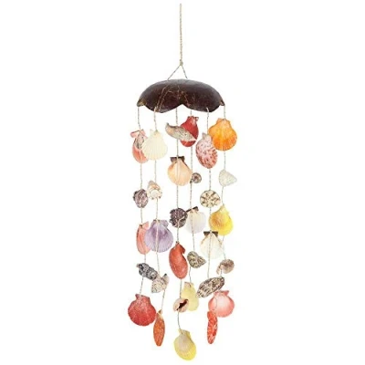 Image of Stunning Multicolor Shell Mobile Decoration 55cm x 12cm (1 Pc.) Elegant Coastal Vibes Premium Quality, Eye Catching Design Perfect for Nautical Ambiance