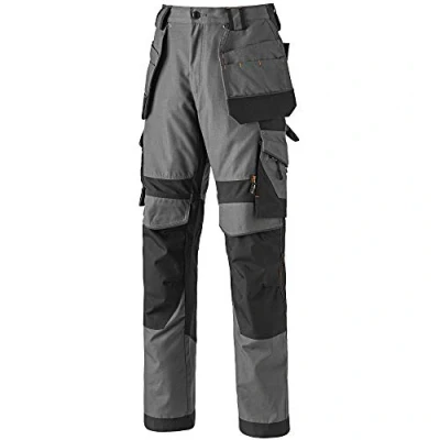Image of Timberland Pro Mens Interax Holster Pocket Workwear Trousers Grey/Black