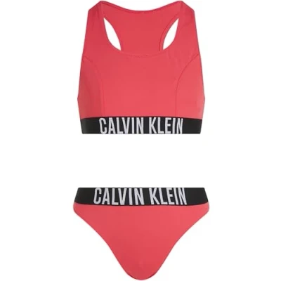 Image of Calvin Klein Swimwear Bikini for kids, Size: 8 10y, Deep crimson fruit