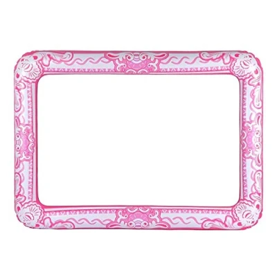 Image of Classy hen Pink Giant Inflatable Selfie Picture Frame Photo Booth Props Ideal for wedding, party, girls party night out, baby shower, birthday bundled with #selfie tattoo (Pink Frame)