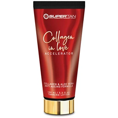 Image of SuperTan Collagen in Love sunbed Tanning lotion cream Accelerator (150ml)