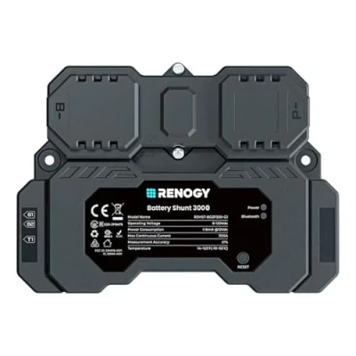 Image of Renogy Battery Shunt 300 with The Built in Bluetooth, Measure Voltage and Current, Compatible Lead Acid, LFP, Li ion Ni MH