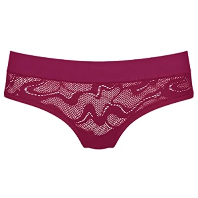 Image of sloggi Women&#039;s GO Allround Lace Hipster Underwear, Dark Wine, 1