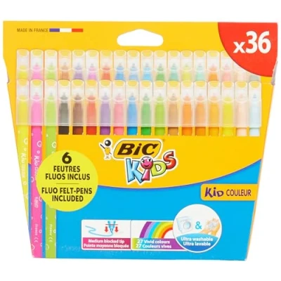 Image of BIC Kids Kid Colour Colouring Pens Etui de 36
