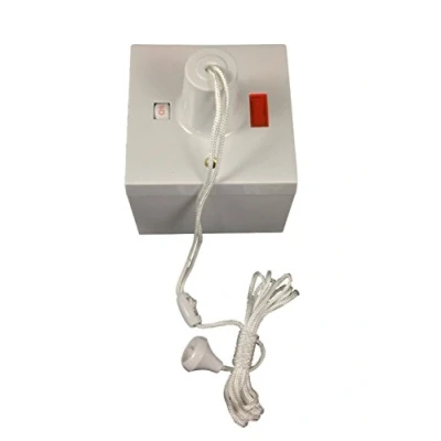 Image of Shower Ceiling Pull Switch &amp; Surface Box 50amp Double Pole DP + Neon