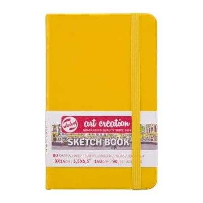 Image of Talens Art Creation Sketchbook 80 Sheets, 9 cm x 14 cm, Golden Yellow