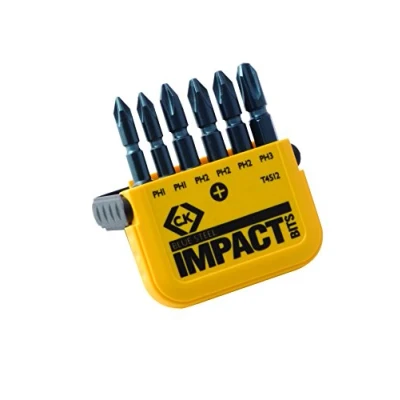 Image of C.K Blue Steel Impact Screwdriver Bit PH Set of 6