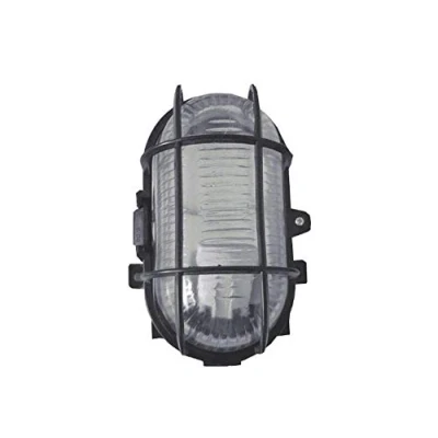 Image of HomeZone 60w Heavy Duty Bulkhead Lamp Outdoor Wall Mounted Light Weather Proof Heat Resistant Bright Lighting Garden Shed Fence (x 2)