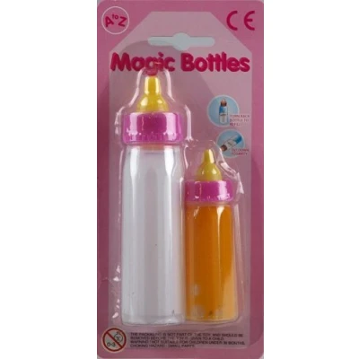 Image of A to z Set Of 2 Baby Doll Magic Drinking Bottles Dolly Toy