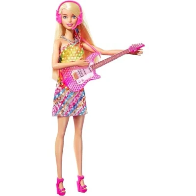 Image of Barbie Big City, Dreams Singing “Malibu Roberts Doll (11.5 Inch Blonde) with Music, Light Up Feature, &amp; Accessories, Gift for 3 7 Years, GYJ21