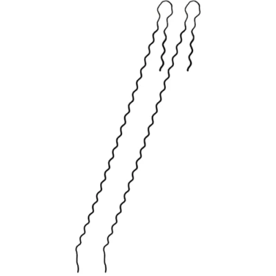 Image of 1STec 2 x 10a Twisted Dropwire Clamp for Supporting Main Overhead Cables Such as 4 Pair CW1415 CW1420 BT Telephone Broadband Drop Lead Wall Bracket or Eyebolt Installation Support Spiral Wire Strap