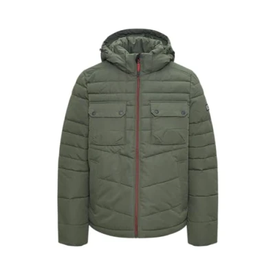 Image of s.Oliver Men&#039;s 2150271 Quilted Jacket with Removable Hood, 7940, M