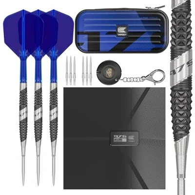 Image of TARGET Darts 975 Ultra Marine 03 24G 97.5% Tungsten Swiss Point Steel Tip Set with K Flex