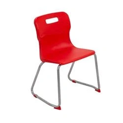 Image of Titan Skid Base Chair Size 4 380mm Seat Height Red T24 R
