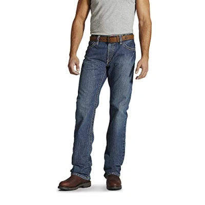 Image of ARIAT Men&#039;s Low Wise FR M4 Relaxed Basic Boot Cut Jean, Clay, 38W x 32L