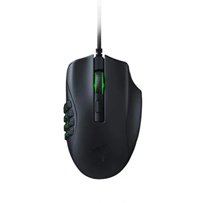 Image of Razer Naga X Wired MMO Gaming Mouse: 18K DPI Optical Sensor 2nd gen Switch Chroma RGB Lighting 16 Programmable Buttons 85g Classic Black