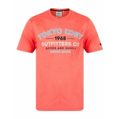 Image of Tokyo Laundry Men&#039;s &#039;Adapt&#039; Vintage Retro Motif Jersey Grindle Crew Neck T Shirt