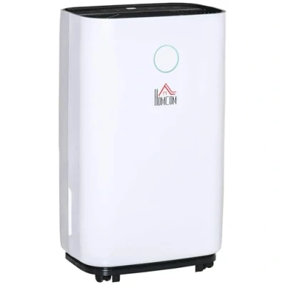 Image of HOMCOM 16L/Day Portable Dehumidifier for Home, with LED Screen, Sleep Mode, 24H Timer, Electric Air Damp Laundry Bedroom Basement