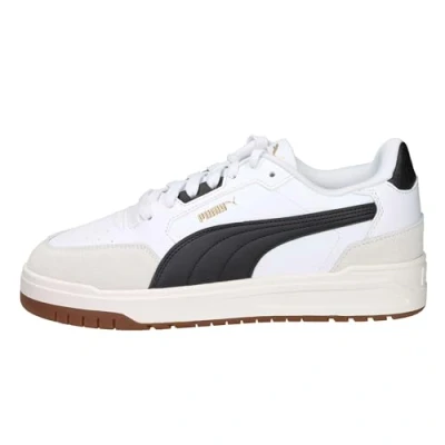 Image of PUMA Unisex Shuffle Downtown OG Sneaker, White Black Vapor Gray, 7.5 UK