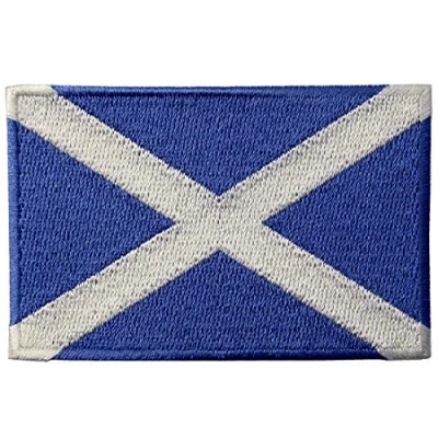 Image of Scotland Flag Scottish National Emblem Embroidered Iron On Sew Patch