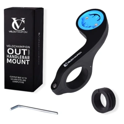 Image of VeloChampion Out Front Bike Handlebar Mount for Wahoo Computer Roam, Elemnt &amp; Bolt