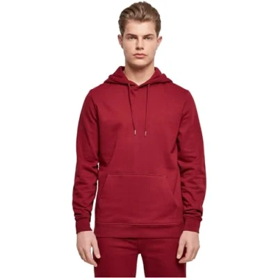 Image of Build Your Brand Men&#039;s Bb001 basic Hoody Hooded Sweatshirt, Burgundy, 3XL