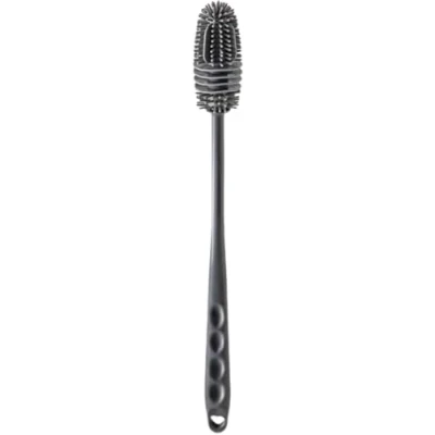 Image of Baby Bottle Brush, 32cm Silicone Brushes, Long Handle Soft Cleaner Brush for Cleaning Bottles, Glass Cup, Thermoses, Sports Bottle, Vase Glassware(Grey)