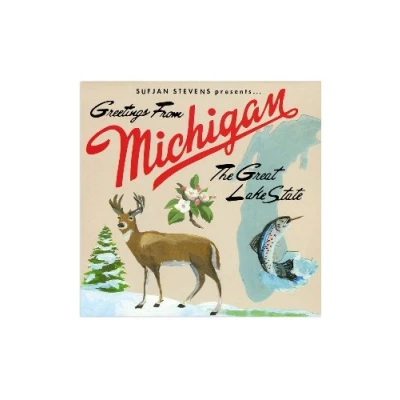Image of Sufjan Stevens Greetings From Michigan 2003 USA 2 LP vinyl set AKR007